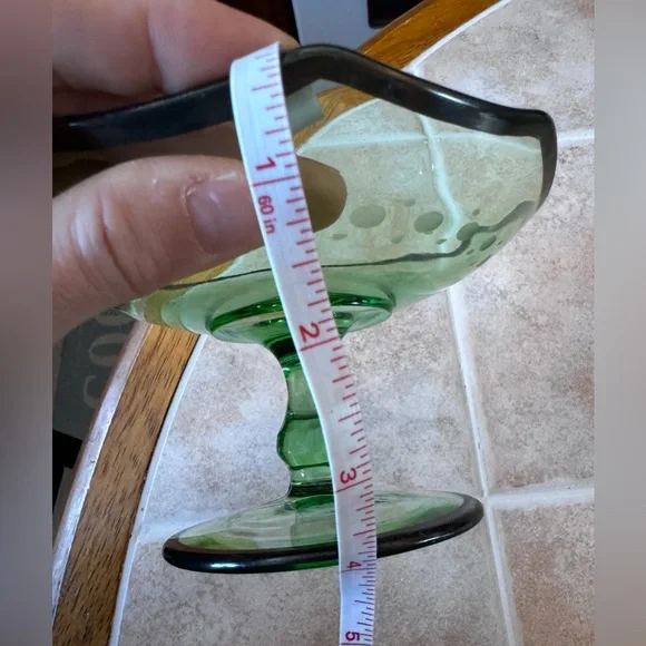 Vintage Green Depression Glass Compote Dish✨ - Picture 8 of 13